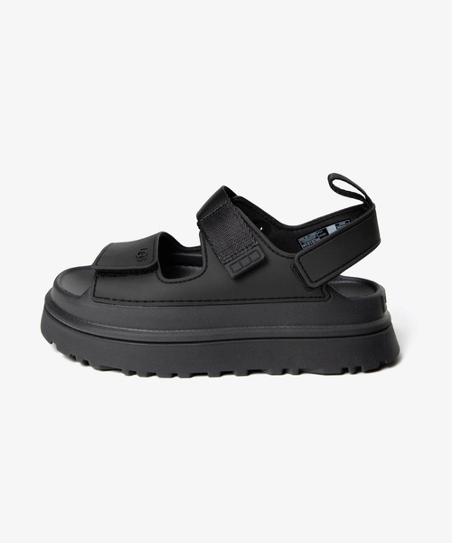 UGG 黒 GOLDENGLOW ゴールデングロウサンダル UGG W GOLDEN GLOW BLACK（アグ ゴールデングロウ-ブラック