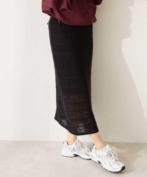 AMERICAN HOLIC スカート レース編みニットタイトスカート