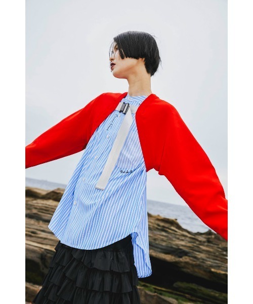 ブラウス シャツ SQUARE GATHER SLEEVE SHIRT レディースの画像