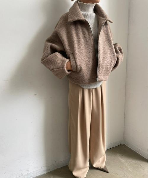 「AIC.」 ブルゾン FREE ブラック レディース_画像6