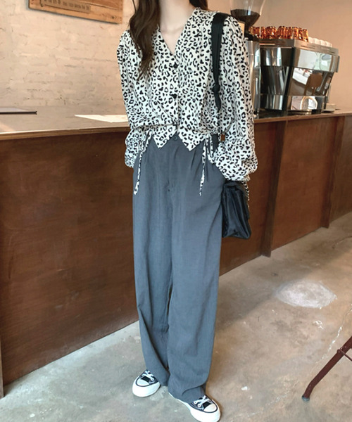 「Amulet」 長袖ブラウス X-LARGE ホワイト レディース