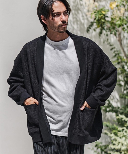GELATO PIQUE HOMME」 ニットカーディガン L ホワイト メンズ