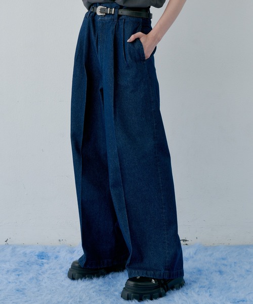 「AIVER」 デニムパンツ LARGE ネイビー メンズ
