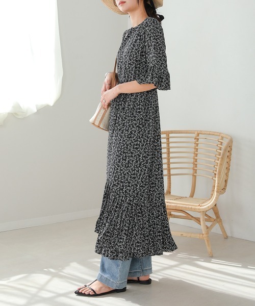 「Bab」 半袖ワンピース M ライトブルー レディース_画像9