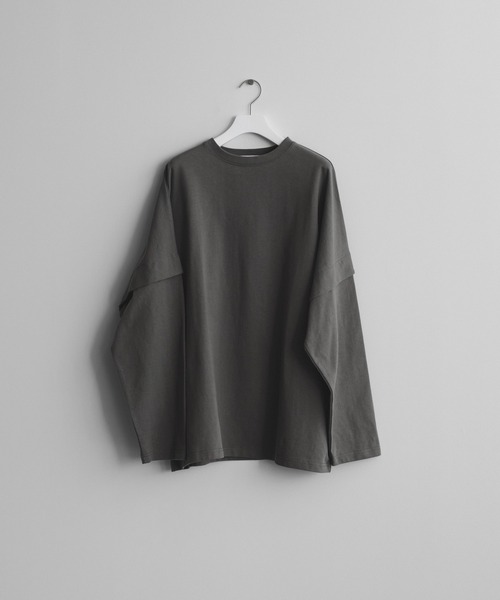 「remer」 長袖Tシャツ SMALL アッシュグレー メンズ