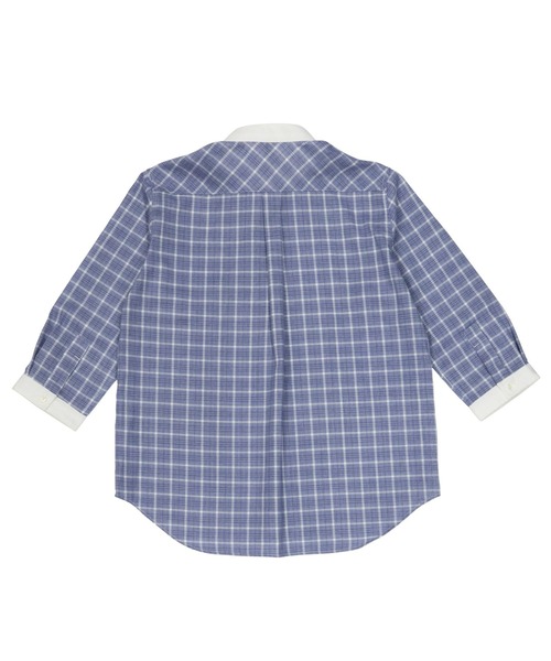 「Pitta Re:)」 7分袖ブラウス LL ブルー レディース_画像3