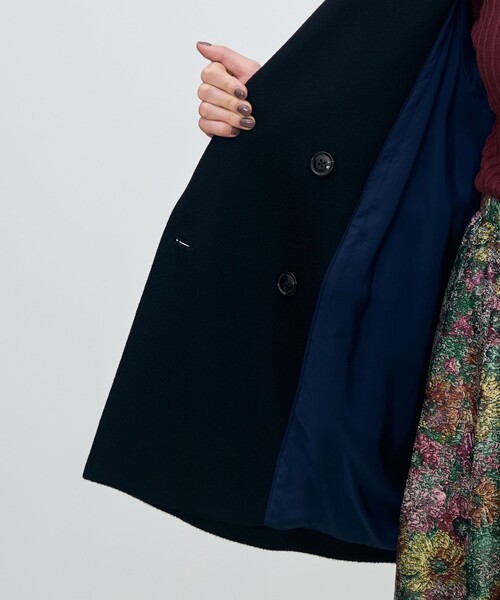TOMORROWLAND collection ピーコート pコート ウェービーカシミヤ