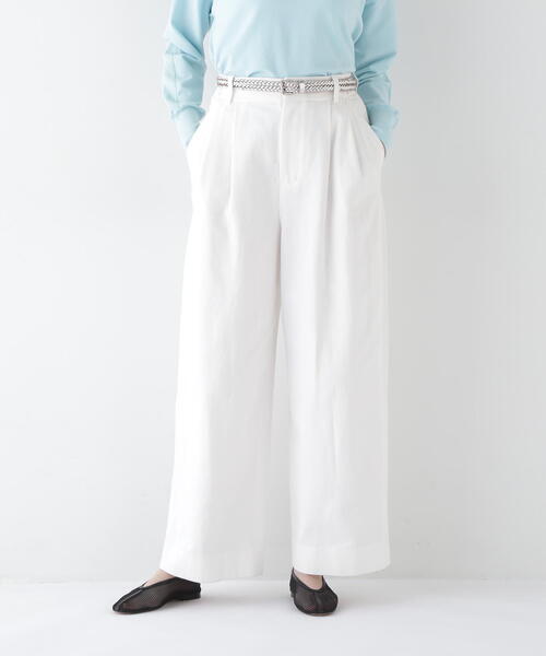 「human woman」 デニムパンツ SMALL ホワイト レディース