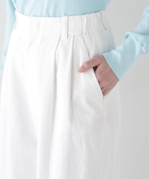 「human woman」 デニムパンツ SMALL ホワイト レディース
