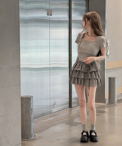 Cottonシャーリングminiトップス シーズンオフ価格 SeaRoomlynn シャーリング miniトップス - メルカリ