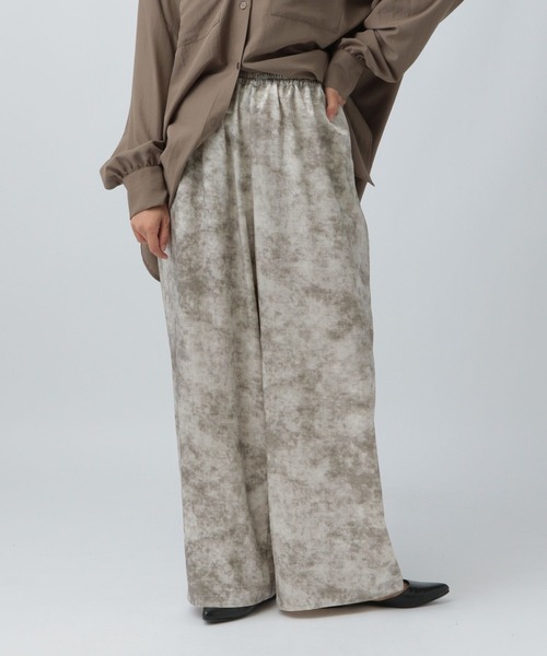 【む出品】 LEPSIM（レプシィム） ワイドパンツ パンツ むら柄イージーパンツ