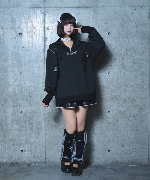 Re：CRYPT（リクリプト） トレーナー スウェット 2WAYハーネス ハーフ