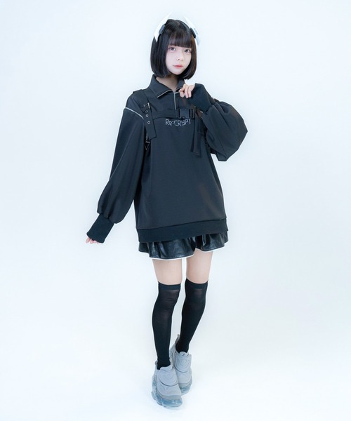 Re：CRYPT（リクリプト） トレーナー スウェット 2WAYハーネス ハーフ