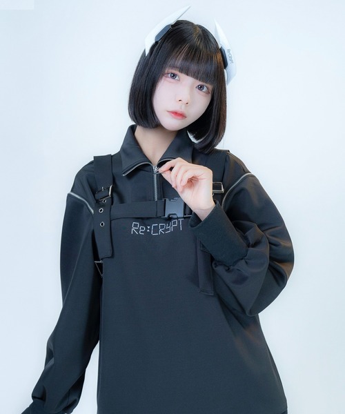 Re：CRYPT（リクリプト） トレーナー スウェット 2WAYハーネス ハーフ
