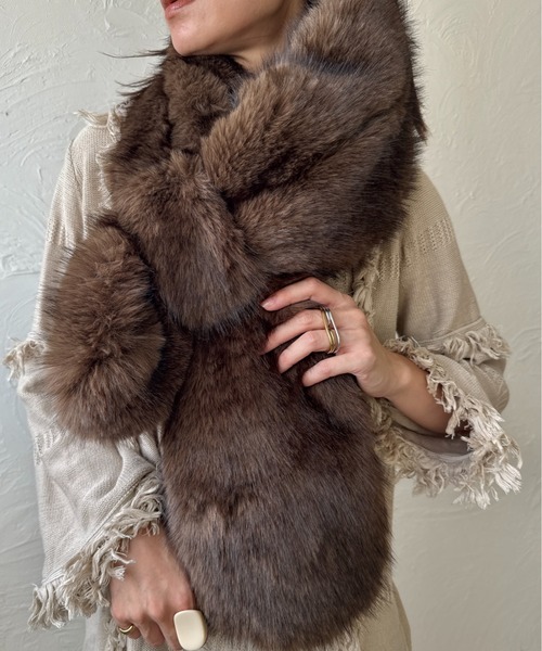 deux amour ストール マフラー フェイクファーストール レディース