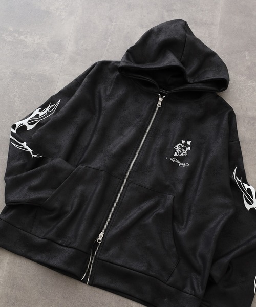 Ed Hardy メンズトップス（ジップ、ボタン：ジップアップ