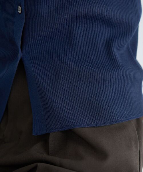 「YECCA VECCA」 半袖ニット FREE ネイビー レディース_画像8