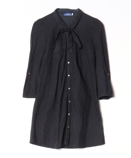 BURBERRY BLUE LABEL - ★Burberry Blue label★ ワンピース チュニック 七分袖 BURBERRY BLUE LABEL（バーバリーブルーレーベル） リボン7分袖