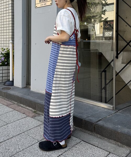 「HELLO.SANFRANCISCO」 キャミソールワンピース ONE SIZE ブルー レディース_画像3