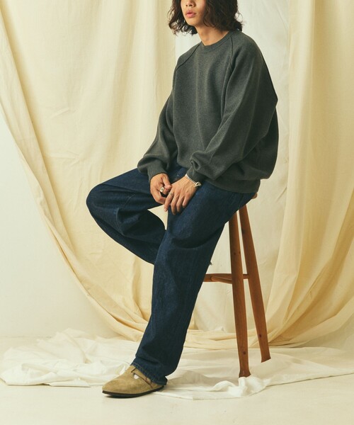 FREAK'S STORE（フリークスストア） 長袖ニット LARGE グレー メンズ