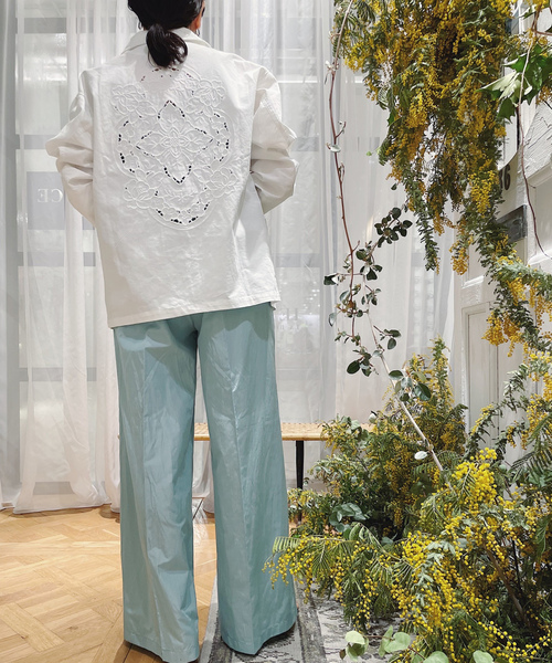 「IENA LA BOUCLE」 テーラードジャケット FREE ホワイト レディース_画像3