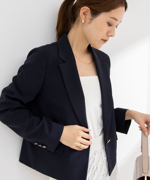 CHANEL ネイビー テーラードジャケット　38サイズ CHANEL テーラードジャケット ネイビー系 - メルカリ