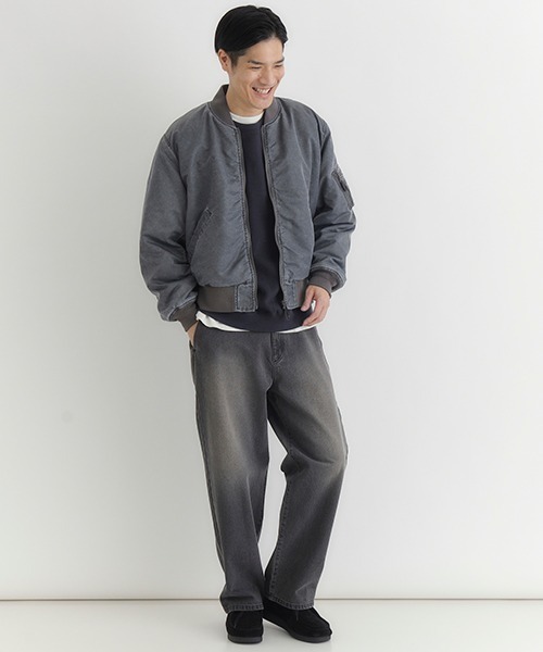 BACK NUMBER ma1 ma-1 「BACK NUMBER」ビッグシルエットMA-1ブルゾン