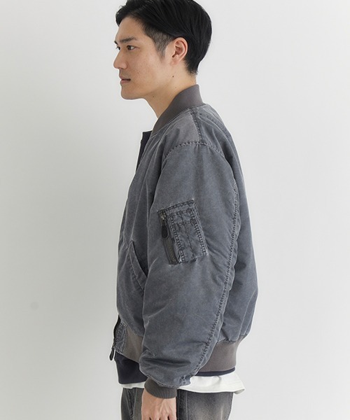 BACK NUMBER ma1 ma-1 「BACK NUMBER」ビッグシルエットMA-1ブルゾン