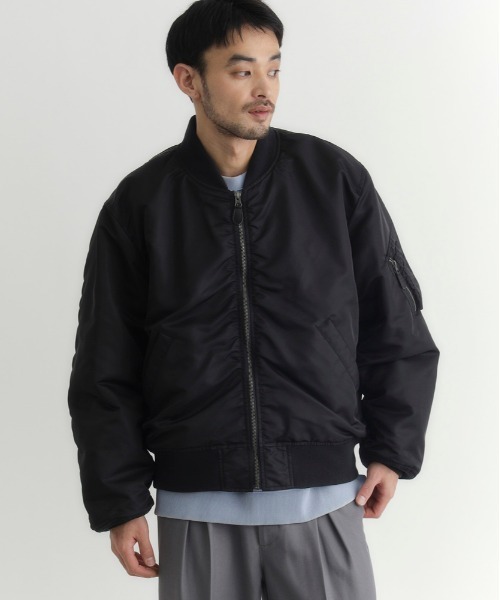 90s archiveスエードブルゾン ビッグシルエット 古着 ma-1 a-2 1990s】ビンテージ オーバーサイズ MA-1 フライトジャケット c-4 XXL