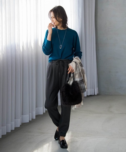 「LAUTREAMONT」 長袖ニット 9号 オレンジ レディース_画像3