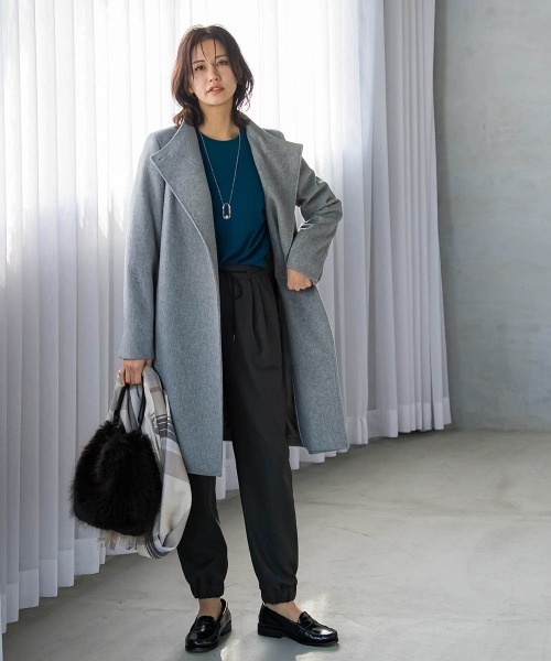 「LAUTREAMONT」 長袖ニット 9号 オレンジ レディース_画像7