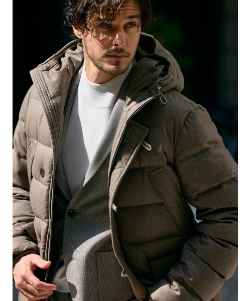 AOURE（アウール） ダウンジャケット ダウン ウールダウン メンズ