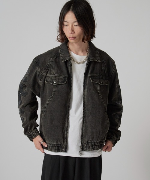 SUPPLIER（サプライヤー） デニムジャケット gジャン Cross Leather