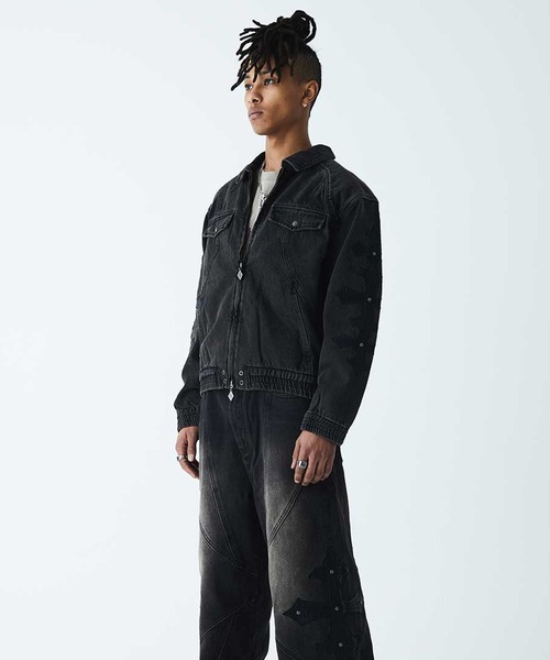 専用☆ディーゼル デニムジャケット Gジャン レザー ワッペン 古着 y2k