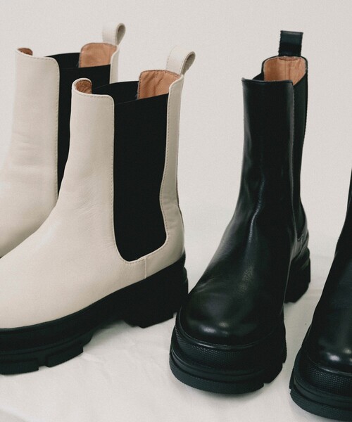 「ATELIER BRUGGE」 ショートブーツ L ブラック レディース_画像2