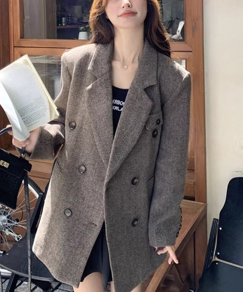 FAVORITO コート チェスターコート メルトンスーツジャケット