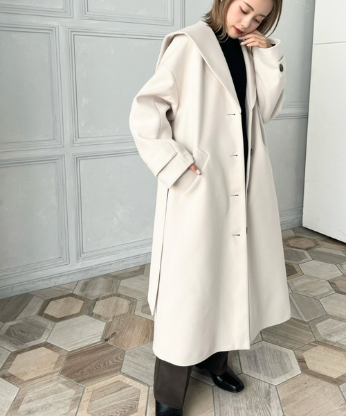 「moment+」 コート M ブラック レディース_画像2