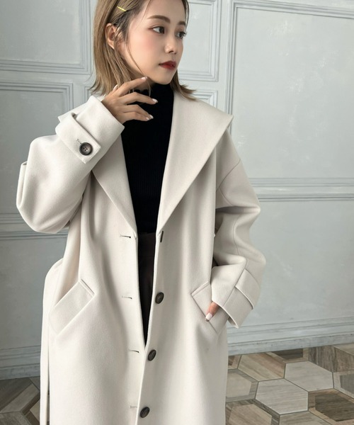 「moment+」 コート M ブラック レディース_画像5