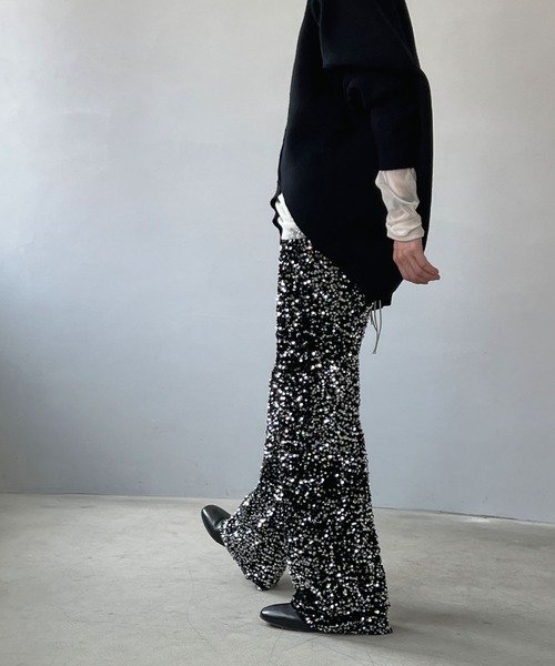 「chuclla」 イージーパンツ FREE シルバー レディース_画像8