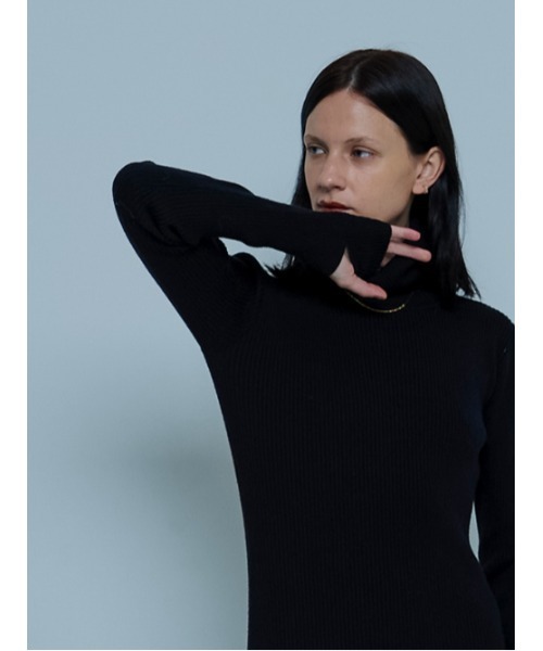 「AMAIL」 ニットワンピース FREE レッド レディース_画像8