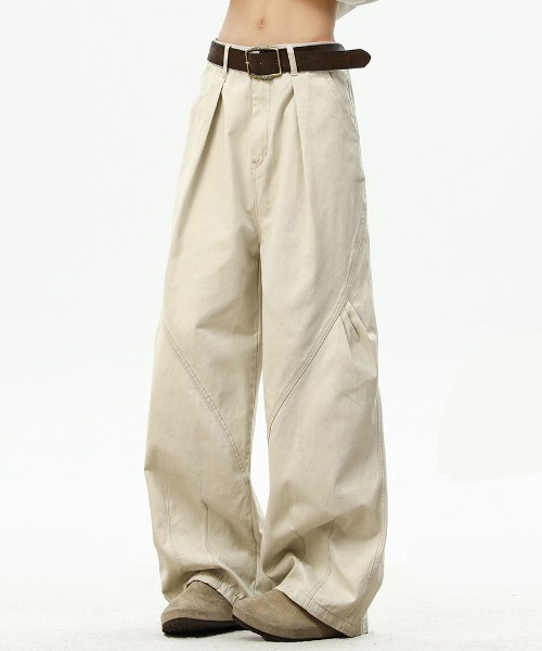 「GEMEDA」 「FreeZone」カーゴパンツ L ライトベージュ メンズ_画像3