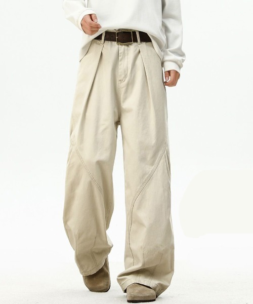 「GEMEDA」 「FreeZone」カーゴパンツ L ライトベージュ メンズ_画像4