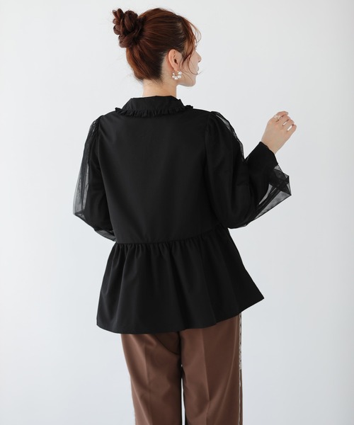 「Fit more」 長袖ブラウス FREE ベビーピンク レディース_画像6