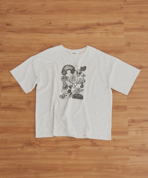 「MERLOT」 半袖Tシャツ FREE ホワイト レディース_画像5