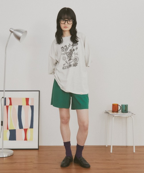 「MERLOT」 半袖Tシャツ FREE ホワイト レディース_画像7