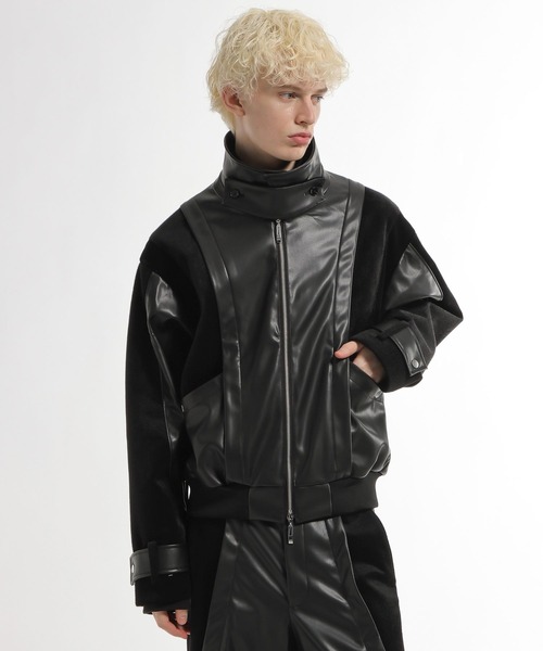 HARE（ハレ） ブルゾン アウター 「SET UP対応」TSUNAGARIレザー