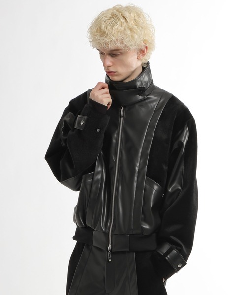 HARE（ハレ） ブルゾン アウター 「SET UP対応」TSUNAGARIレザー