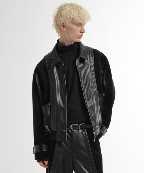 HARE（ハレ） ブルゾン アウター 「SET UP対応」TSUNAGARIレザー