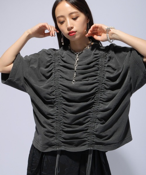 「HARE」 7分袖カットソー FREE ブラック系その他 レディース_画像5