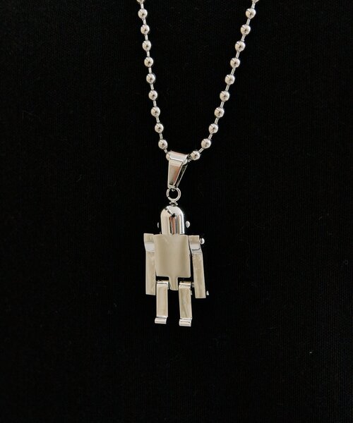 ネックレス 「WEB限定/金属アレルギー対応/ステンレス」ロボットネックレス レディースの画像
